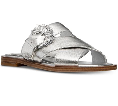 Michael Kors Silver Frieda Slide Woman Ss 2019 